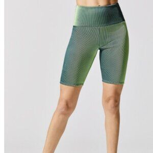 CARBON38 Two-Tone Ribbed Biker Short
